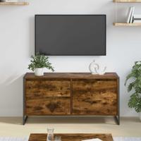 TV-kast met lade Rook Eik 100 x 36 x 49.5 cm Bewerkt hout