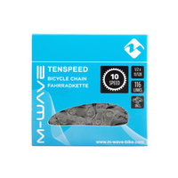 M-Wave ketting 10-speed, 1/2x11/128 116l grijs (hangverpakking)