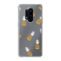 Ananasjes: OnePlus 8 Pro Transparant Hoesje