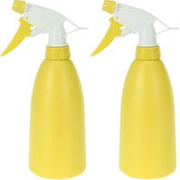 Set van 2x gele plantenspuiten 480 ml