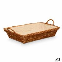 Mand Kipit HX30675 Natuurlijk Polyester vlechtwerk Stof 50 % katoen 63 x 16 x 41 cm (12 Stuks)