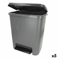 Vuilnisemmer Curver Donker grijs Plastic 25 L (5 Stuks)