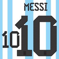 Messi 10 (Officiële Argentinië Bedrukking 2022-2023)