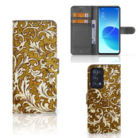 Wallet Case OPPO Reno 6 Pro Plus 5G Barok Goud - thumbnail