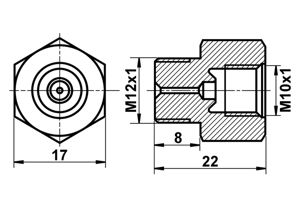 Adapter, remleiding ATE, u.a. für Opel, Vauxhall