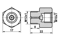 Adapter, remleiding ATE, u.a. für Opel, Vauxhall