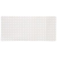 Douche/bad anti-slip mat badkamer - rubber - ivoor wit - 76 x 36 cm - rechthoek