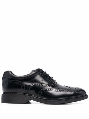 Hogan chaussures oxford en cuir - Noir