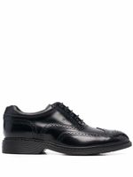 Hogan chaussures oxford en cuir - Noir - thumbnail