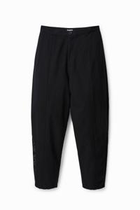 Rustieke baggy broek - BLACK - XS