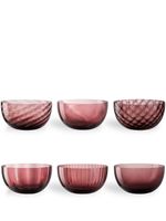 NasonMoretti lot de 6 tasses en verre Idra - Violet - thumbnail