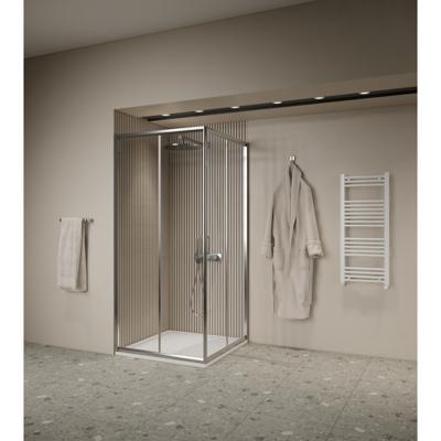 Dubbele douchecabine BWS Luad 120x90x190 cm Chroom Boss & Wessing