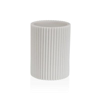 Tandenborstelhouder Versa Wit Hars 6,9 x 10,2 x 6,9 cm