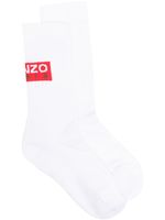 Kenzo chaussettes à logo imprimé - Blanc