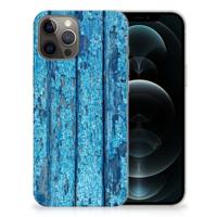 iPhone 12 Pro Max | Bumper Hoesje | Wood Blue