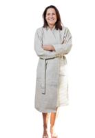 Kimono wafel badjas zand-m