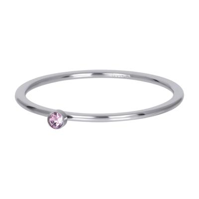 iXXXi Vulring 1 mm Pink 1 Stone Crystal Zilver