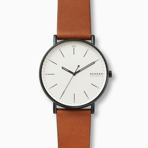 Horlogeband Skagen SKW6550 Leder Bruin 22mm