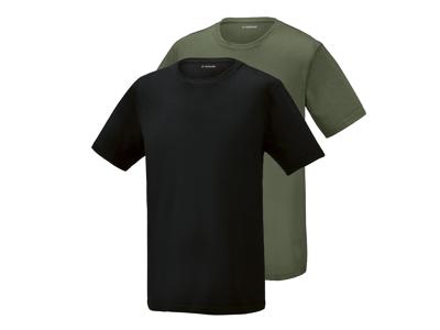 PARKSIDE Set van 2 heren T-shirts (Zwart/groen, S)