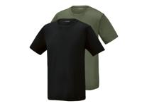 PARKSIDE Set van 2 heren T-shirts (Zwart/groen, XL)