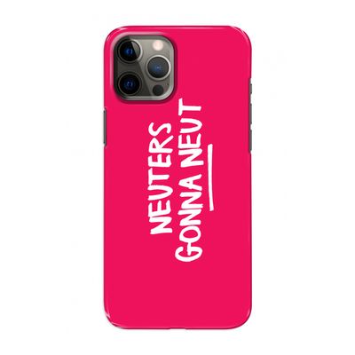 Neuters (roze): Volledig geprint iPhone 12 Pro Hoesje