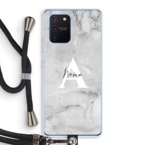Ivory Marble: Samsung Galaxy Note 10 Lite Transparant Hoesje met koord