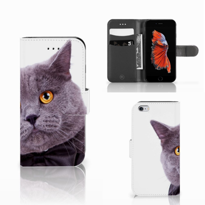 Apple iPhone 6 | 6s | Telefoonhoesje | Met pasjeshouder | Kat