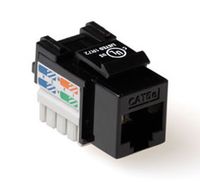 RJ45 connector modulair jack RJ45 CAT 5E zwart TD5014 RJ45 connector modulair jack RJ45 CAT 5E zwart TD5014