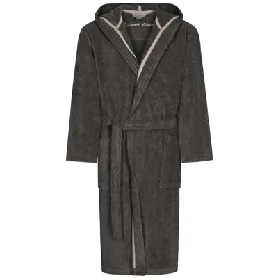 Cawö Cawo Heren Badjas met Capuchon 833 basalt L