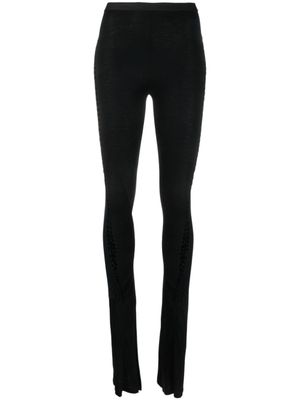 Rick Owens Lilies legging à détails perforés - Noir