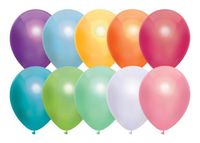 Ballonnen Metallic Diverse kleuren 10 Stuks