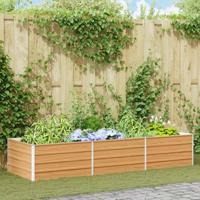 Verhoogde plantenbak Licht Bruin 240 x 80 x 45 cm