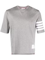 Thom Browne t-shirt à détail 4 bandes signature - Gris - thumbnail