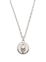 Philipp Plein collier à pendentif tête de mort 3D - Argent - thumbnail