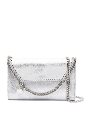 Stella McCartney sac à bandoulière Falabella à fini métallisé - Argent