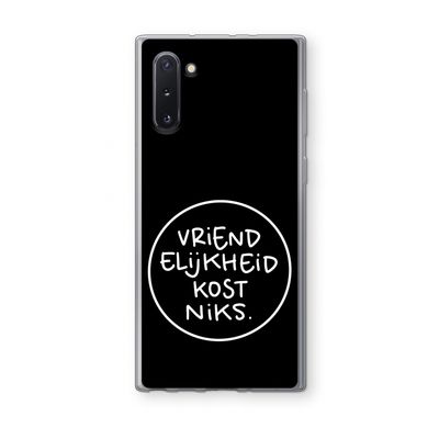 Vriendelijkheid: Samsung Galaxy Note 10 Transparant Hoesje