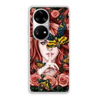 Lady Moth: Huawei P50 Pro Transparant Hoesje