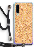 Camouflage: Huawei P30 Transparant Hoesje met koord