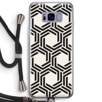 Geometrisch patroon: Samsung Galaxy S8 Plus Transparant Hoesje met koord