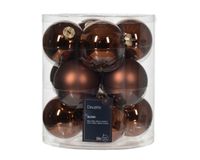 Kerstbal glas d8 cm esprss ass 12st kerst - Decoris