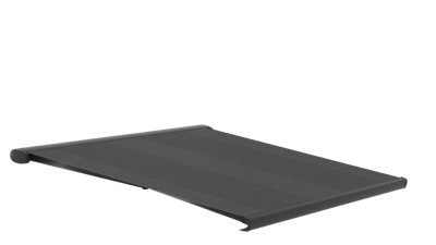 Zonnescherm grijs gestreept