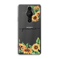 Zonnebloemen: Sony Xperia Pro-I Transparant Hoesje Zonnebloemen: Sony Xperia Pro-I Transparant Hoesje