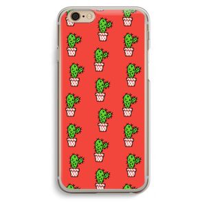 Mini cactus: iPhone 6 / 6S Transparant Hoesje