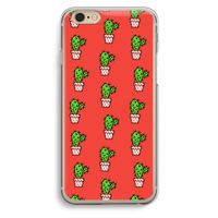Mini cactus: iPhone 6 / 6S Transparant Hoesje