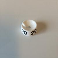 MB wit/zwart 29 voor op kledinghanger