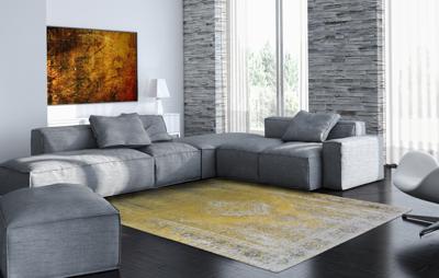 Louis de Poortere - 8638 Fading Generation Yuzu Cream - 280x360 cm Vintage Vloerkleed