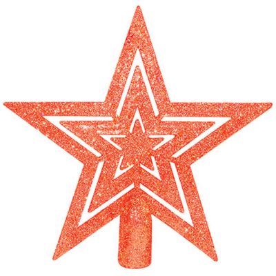 Christmas Gifts Kerstboom-piek 15 Cm Kunststof Rood Christmas Gifts Kerstboom-piek 15 Cm Kunststof Rood