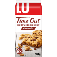 LU Time Out Robuuste Koeken Chocolade ( 8x23g ) 184g bij Jumbo