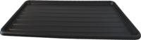 Plastic lade voor draadkooi met deur en schuifdeur nr. 5 zwart 121x75 cm - Gebr de boon