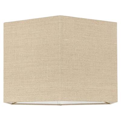 Lampenkap Sally sand linnen, medium zeshoekig